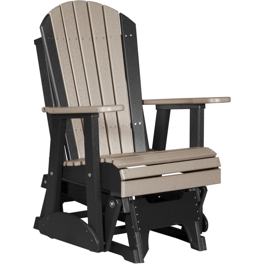 LuxCraft 2' Adirondack Poly Glider 1 LuxCraft 2' Adirondack Poly Glider