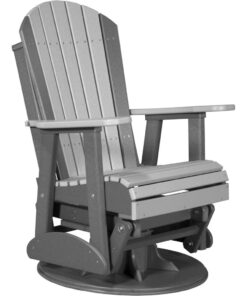 LuxCraft 2' Adirondack SWIVEL Poly Glider Chair