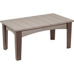 Island Coffee Table Weatherwood Chestnut Brown