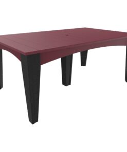 LuxCraft Poly Island Dining Table (44" x 72" Rectangular)