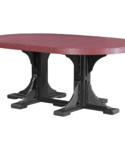 LuxCraft Poly 4' x 6' Oval Table
