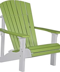 Poly-Deluxe-Adirondack-Chair-Lime-Green-White