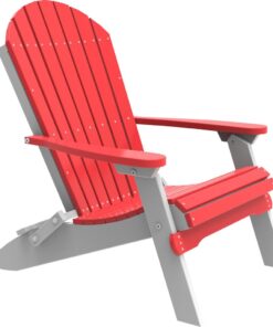 LuxCraft Poly Folding Adirondack Chair