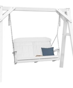 LuxCraft A-Frame Vinyl Swing Stand - White