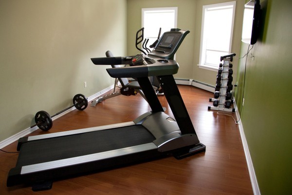 Home gym on blog page.