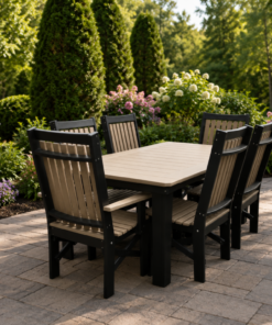 Levi's 40" x 72" Poly Table Set